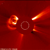 CME observed with LASCO C2  2005/07/27 05UT
