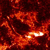 Small flare in Active Region 10234 in 1600Å