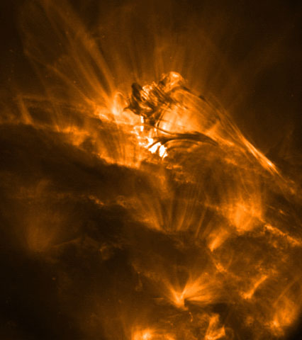 A Solar Magnetic Explosion in Progress