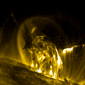 Filament eruption and loop oscillations